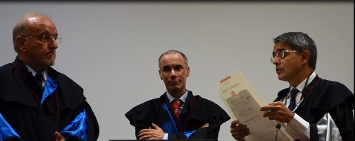 Cerimonia di conferimento della laurea magistrale honoris causa in Scienze della Formazione Primaria a Karl-Otto Apel