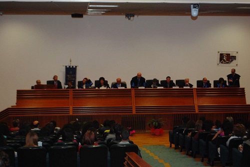 Cerimonia di conferimento della laurea magistrale honoris causa in Scienze della Formazione Primaria a Karl-Otto Apel
